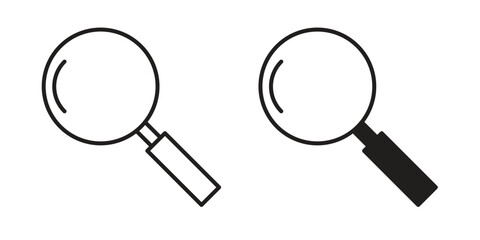 Wall Mural - Loupe icon graphic doodle, sketch, outline drawing Vector illustration