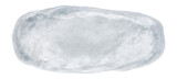 Single piece of drift ice with rounded edges and translucent appearance
