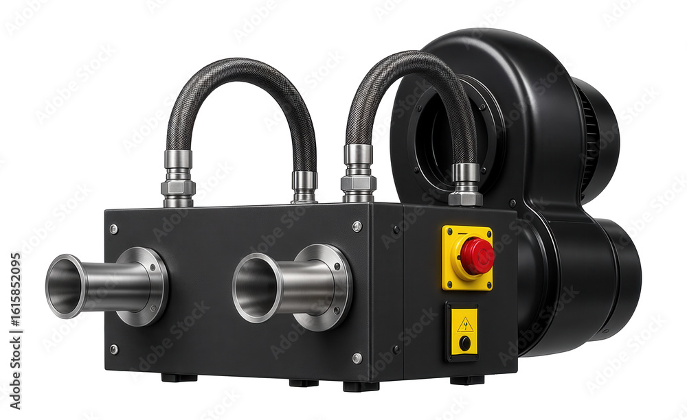 Centralized fume extraction system with multiple inlets and a high ...