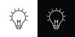 © Franklin - Idea icon. Minimalist vector design. Editable stroke. EPS10