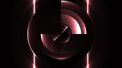 Wall Mural - bright golden colors 4k motion graphics video on black background animation
