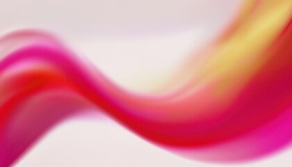 Wall Mural - vibrant flowing pink red and yellow abstract wave background with soft motion blur for digital desig