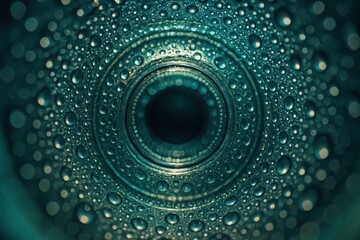 Wall Mural - an intricate tapestry of water droplets unfurls in a mesmerizing display of nature's artistry