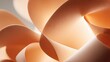 © putri - Abstract swirls of peach-toned paper