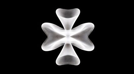 Wall Mural - elegant white quantum liquidity pulse icon concept featuring waveform representations for enhanced f