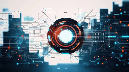Abstract technological background  various