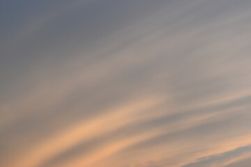 Wall Mural - beautiful golden sky and white cloud background in springtime