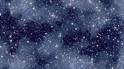 Wall Mural - Night sky filled with stars and nebulae.