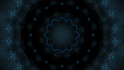 Wall Mural - abstract background with animation of blinking colorful circles. technologic electricity backdrop. s