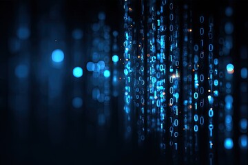 Abstract digital stream of binary code (2)