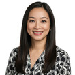 © shahida  - Headshot of a smiling asian woman with long dark hair wearing a patterned blouse isolated on transparent background