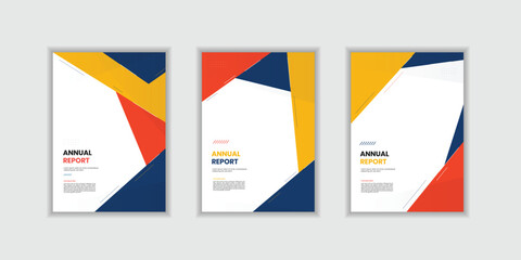 modern abstract colorful covers theme book cover template. a4 size book cover template for annual re