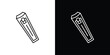 © iconic - Nail clipper icon design. Thin graphic elements vector illustration
