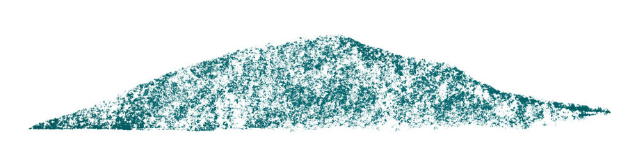 Green crayon brush stroke isolated on transparent background