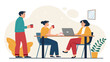 © Premium Stock - Teamwork and Coffee Break: Illustration for Business Presentations