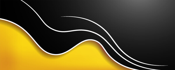 Wall Mural - Vector orange line background curve element with white space for text and message design, overlapping layers, vector