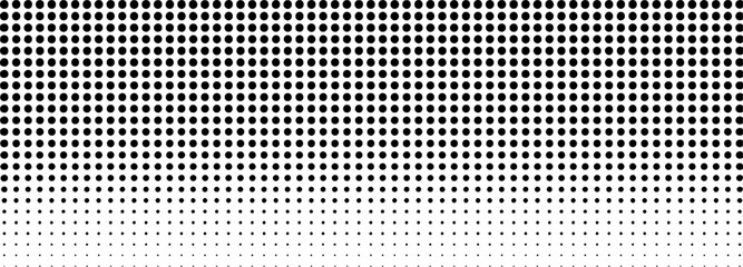 Black dots gradient pattern background vector