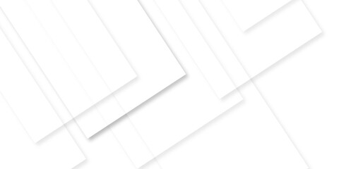 Wall Mural - abstract minimal geometric white and gray light banner pattern. white and grey modern minimalistic p