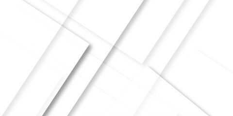 Wall Mural - abstract minimal geometric white and gray light banner pattern. white and grey modern minimalistic p