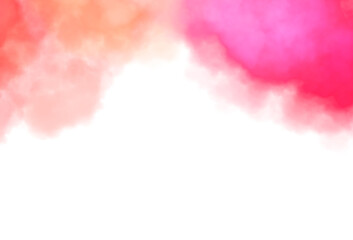 Wall Mural - abstract color smoke explosion overlay cutout on transparent background, colorful fluffy clouds over