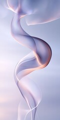 Wall Mural - elegant and fluid light blue monochrome abstract design with dynamic gradation and soft effects