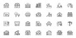© Md - Minimalist Real Estate Icon Set – Home, Building, Shop, Construction, Property and Facility Line Icons Collection