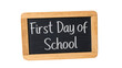© UmerDraz - First day of school chalkboard sign back to school education learning classroom teacher student  2025 isolated on transparent background