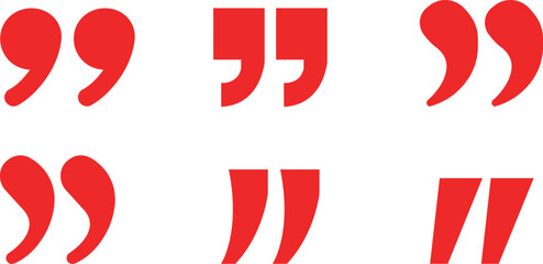 Quote Mark Icon set.Quote chat icon for messaging, communication, and conversation.Quotation symbol. Remark sign in Quote mark on transparent background. Quoted sign . Vector Illustration.