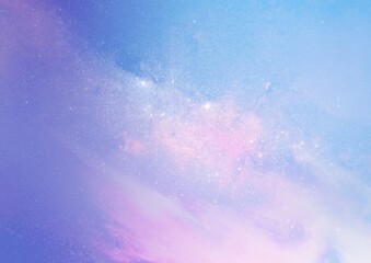 Wall Mural - purple pastel galaxy, aesthetic background