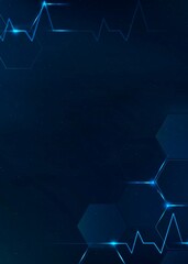 Wall Mural - blue medical technology science background
