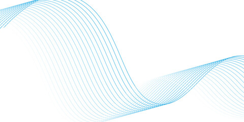 Wall Mural - modern banner background.blue waves lines.memphis