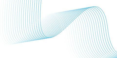 Wall Mural - modern banner background.blue waves lines.memphis