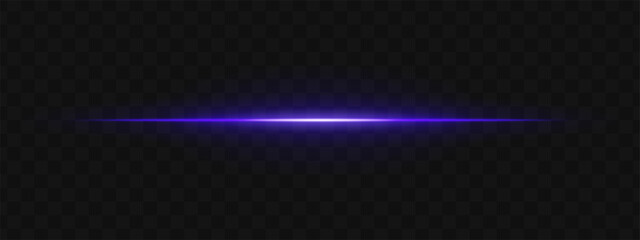 Wall Mural - light stripe. beam on transparent background with sharp center line and smooth gradient spread. idea