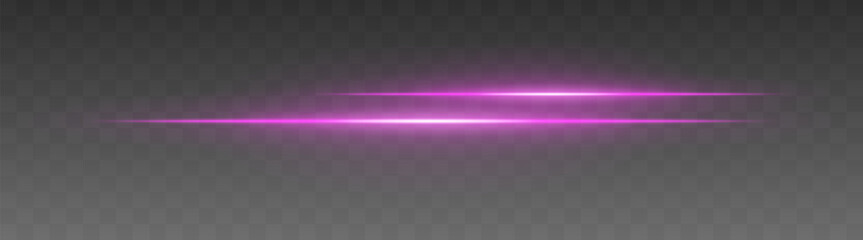 Wall Mural - dual beam set icon. two narrow glowing lines creating fast motion effect. transparent background sup