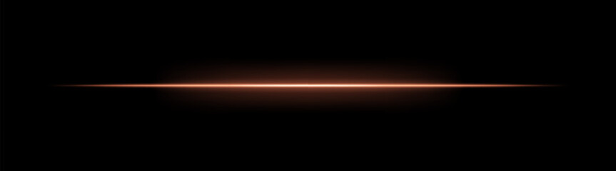Wall Mural - laser. thin horizontal beam with bright glow and soft gradient edges. simple linear composition crea