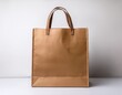 © Tom - brown paper bag mockup graphic on white background
