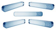 © kageyama - Transparent search bars displayed in various angles on a white background indicating digital search and information access Suitable for web design and online content