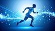 © Stefan Schurr - Artificial Intelligence in Endurance Sport, abstract vector illustration icon with data stream