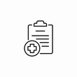 © Пончик Круглый - medical record document icon sign vector