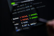 © Alina - Programming code displaying test results with one failed and one passed, symbolizing software development, debugging, and quality assurance