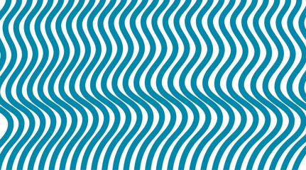 Wall Mural - Wavy line pattern background with seamless blue and white optical stripes for abstract wallpapers, textile prints, and modern graphic layouts