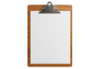 © Rehena - A blank clipboard with white paper isolated on transparent background