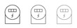 © iconic - electric meter icon - editable stroke vector illustration