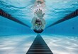 © Gabriel - An authentic underwater photograph of a competitive swimmer