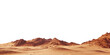 © Tanzina - Martian desert rocky mountains isolated on a transparent background
