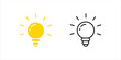 © Muhammad - lighting, light bulbs line icons on white, LED, CFL, fluorescent, halogen lamps and led strip