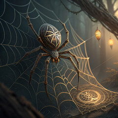 spider in the web
