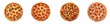 © HSINA - Set of new york style pizza isolated on transparent background.