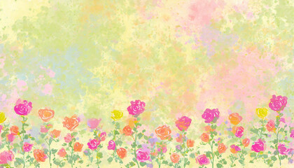  Front bottom abstract rose design background, flower background - 전면 하단 추상적인 장미 디자인 배경, 꽃 배경