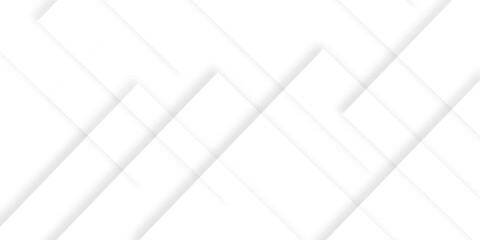 Wall Mural - abstract white background design with layers of textured white transparent material in triangle and 